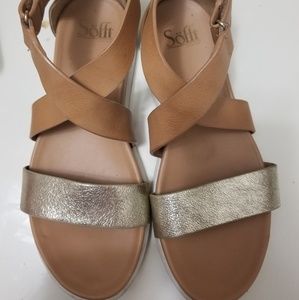 Cute leather strappy Sofft Sandals